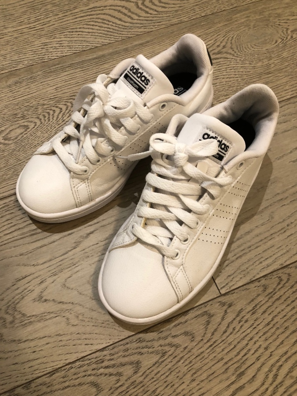 Adidas Cloudfoam White Tennis Shoes
